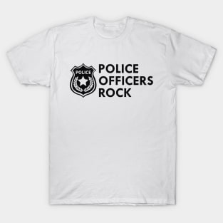Police Officers Rock T-Shirt